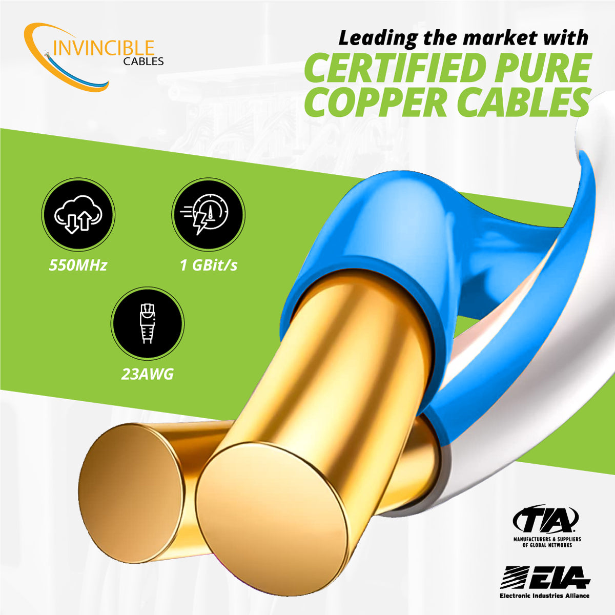 Cat6 CMX Outdoor | 1000ft | 23AWG Solid Copper | UTP | 550MHz | Blue Delivers 10Gb speeds and all PoE types — Fluke tested up to 100 meters, outdoor-rated with UV-resistant jacket.